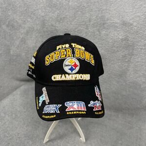 PITTSBURGH STEELERS NFL Reebok Adjustable Cap Five Time Super Bowl Champions Hat